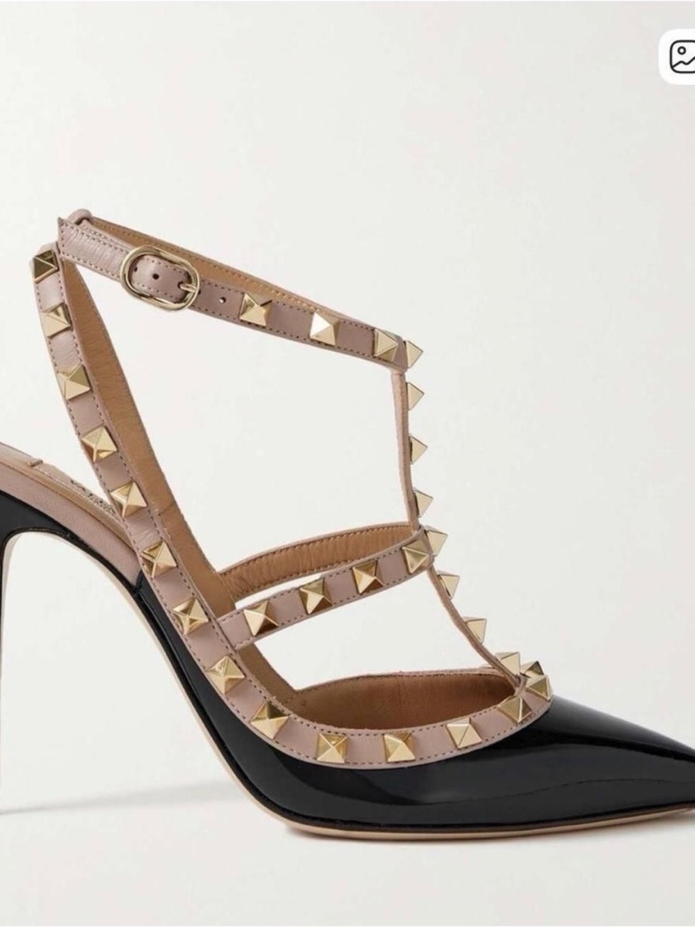 Valentino Rockstud 100 Two-Tone High Heels Sandal